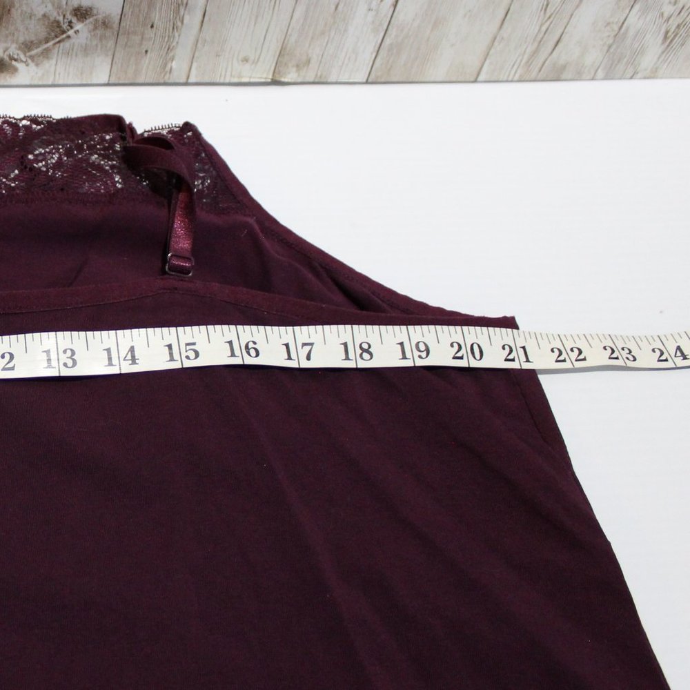 LOT of 3 Camisole / Tank Tops Apt 9 & Layne Bryant Burgundy, Teal, Taupe - Picture 6 of 16